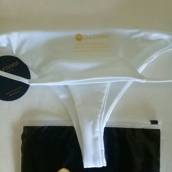 Mochi Swimsuit white Bathing Bikini BOTTOMS Bella - Picture 2 of 7